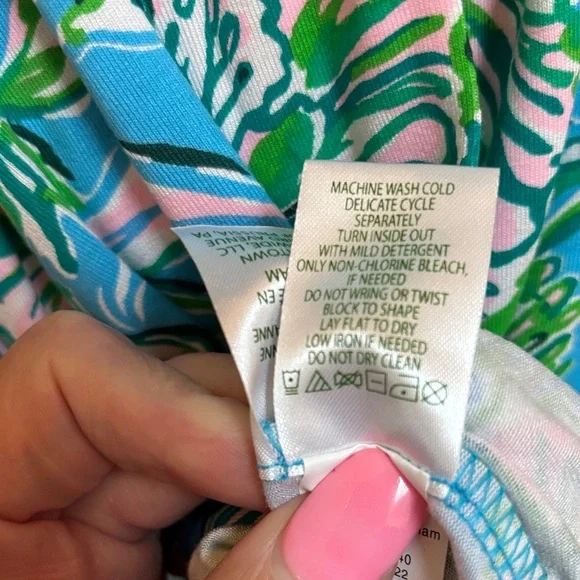 NWT! Lilly Pulitzer Brantley Midi Wrap Dress Cumulus Blue Chick Magnet Size M - Picture 8 of 12